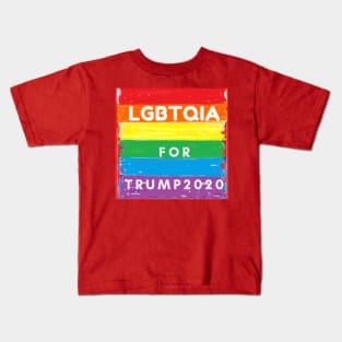 LGBTQIA FOR TRUMP 2020 Mug, Pin, Sticker Kids T-Shirt